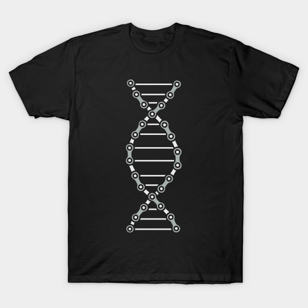 Cycling DNA For Cyclist Cycling T-Shirt Bicycling Bicycle Bike Mountain Bike For Biker Cycling DNA T-Shirt by NickDezArts